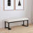 Boucle Upholstered Tufted Accent Bench