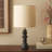 Teya 22" Black Marble Table Lamp
