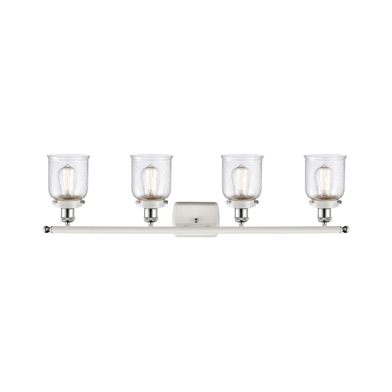 Éclairage pour salle de bain 4 lumières Hanzila, DEL, Chrome blanc poli