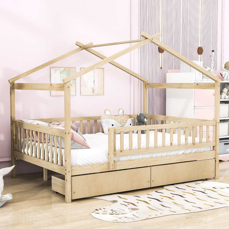 Veyaan Kids Daybed, Full / Double, Natural