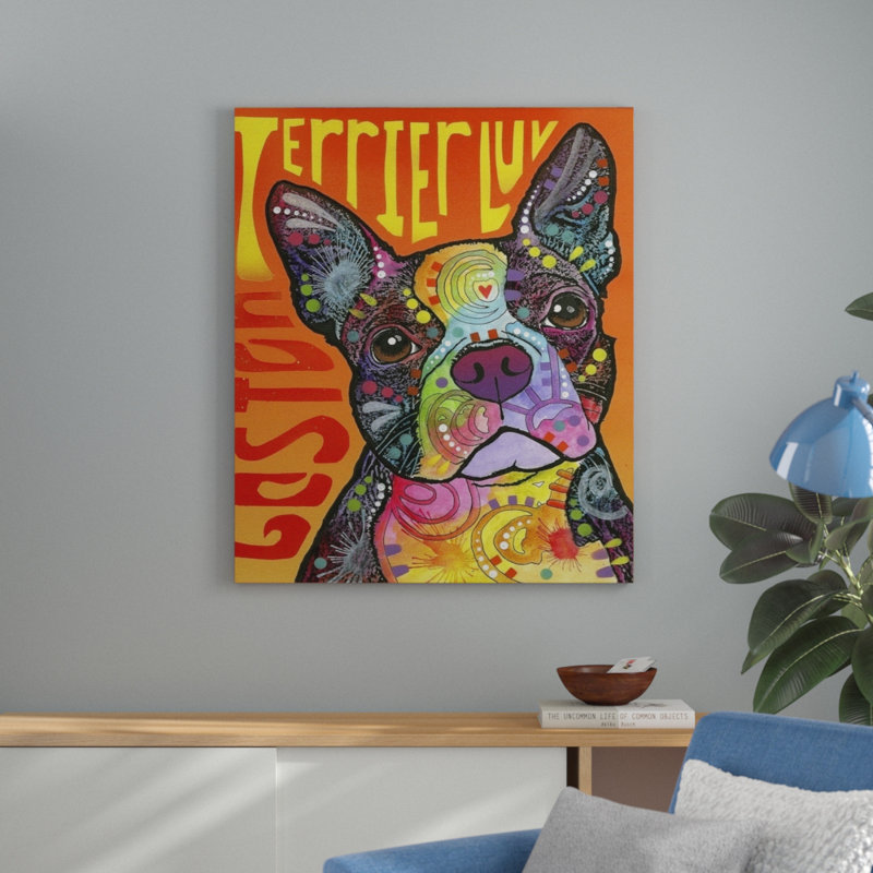 « boston luv », impression, H 32 po x l 27 po x P 1 po, Cadre blanc
