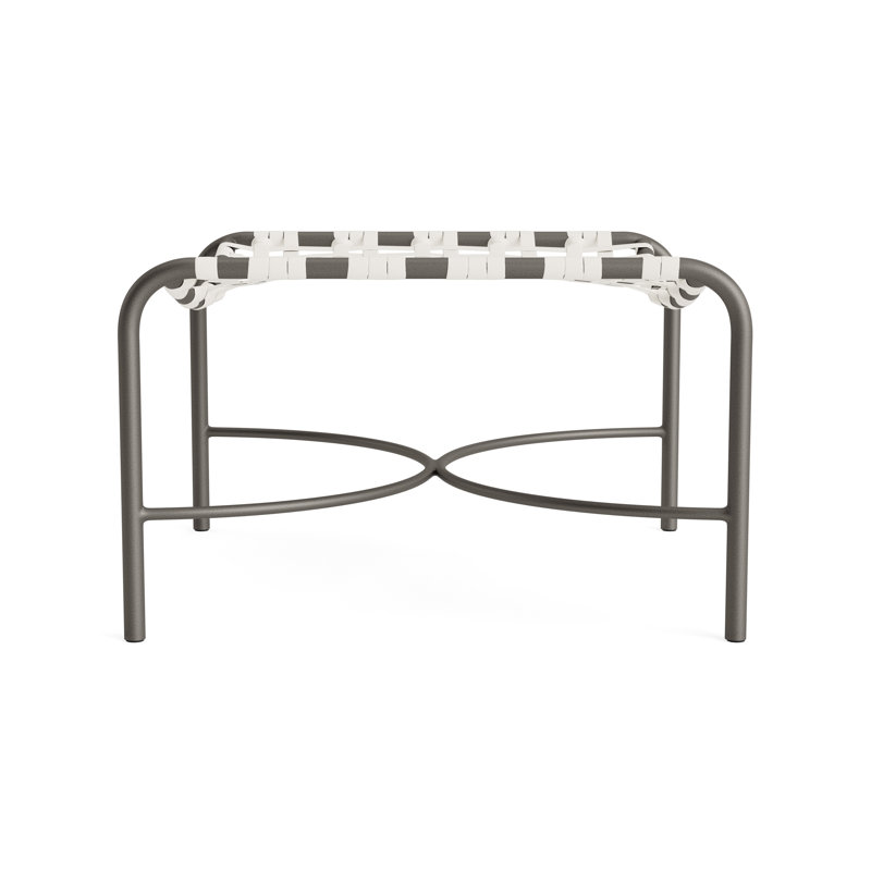 Kantan Outdoor Ottoman, White Lite/Mica