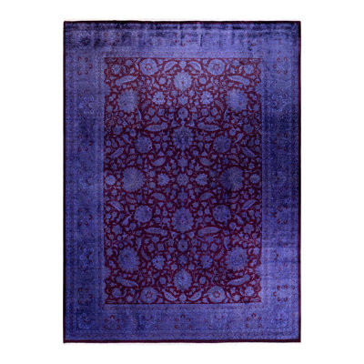 Weirsky One-of-a-Kind 9' 2" X 12' 6" New Age Wool Area Rug Purple