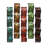 Metal 5 Wavy Panels Abstract Multi Colored Wall Decor with Embossed Details