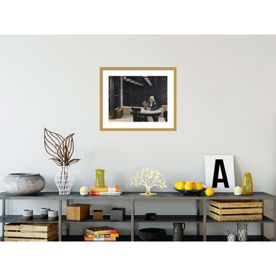 Automat by Edward Hopper -Framed Giclee Print