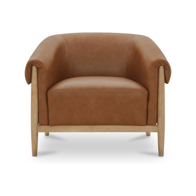 Stellan Accent Chair Tan Leather