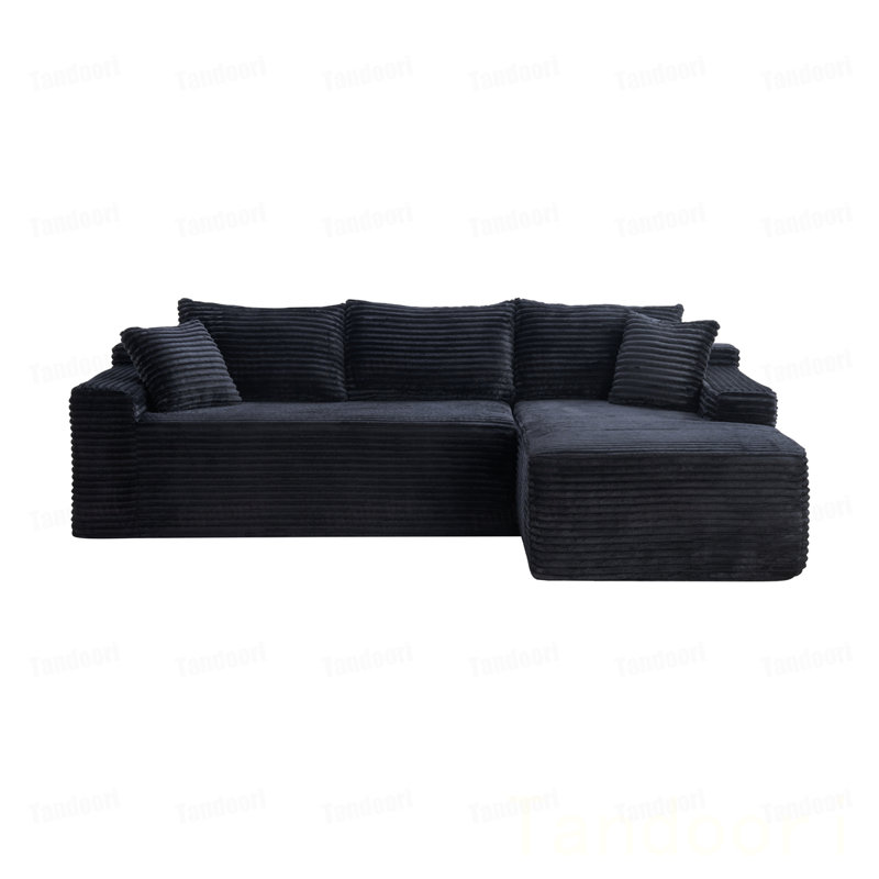 Canapé modulaire Cloud avec méridienne en forme de L, canapé rembourré minimaliste moderne pour le salon, canapé d'angle à assise profonde, aucun assemblage requis