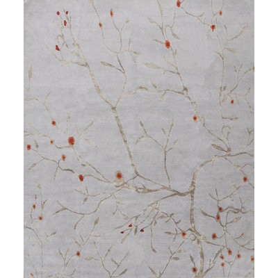 Modern Tibet Hand Knotted Floral Indoor Rug