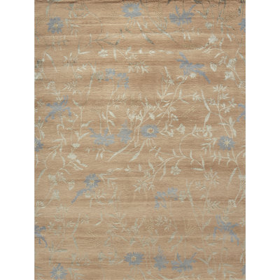 Tapis rectangulaire brun / gris / beige