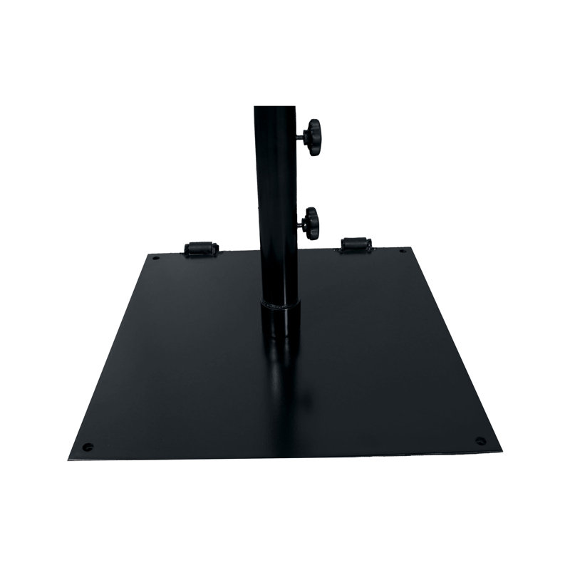 75 lb Base de parasol plate plate 24 "avec roulettes