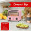 Mini-grille-pain Brentwood 3 litres en rose