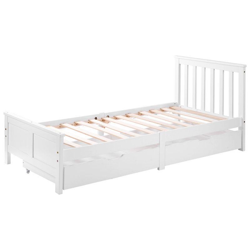 Storage Bed, Single (3'), White