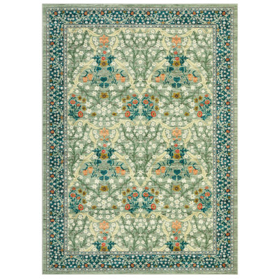 Rectangle Floral Area Rug