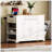 Fluted Kitchen Island with Trash Can Storage, Power Outlet, and Rolling Wheels for Enhanced Functionality and Style-2056583182