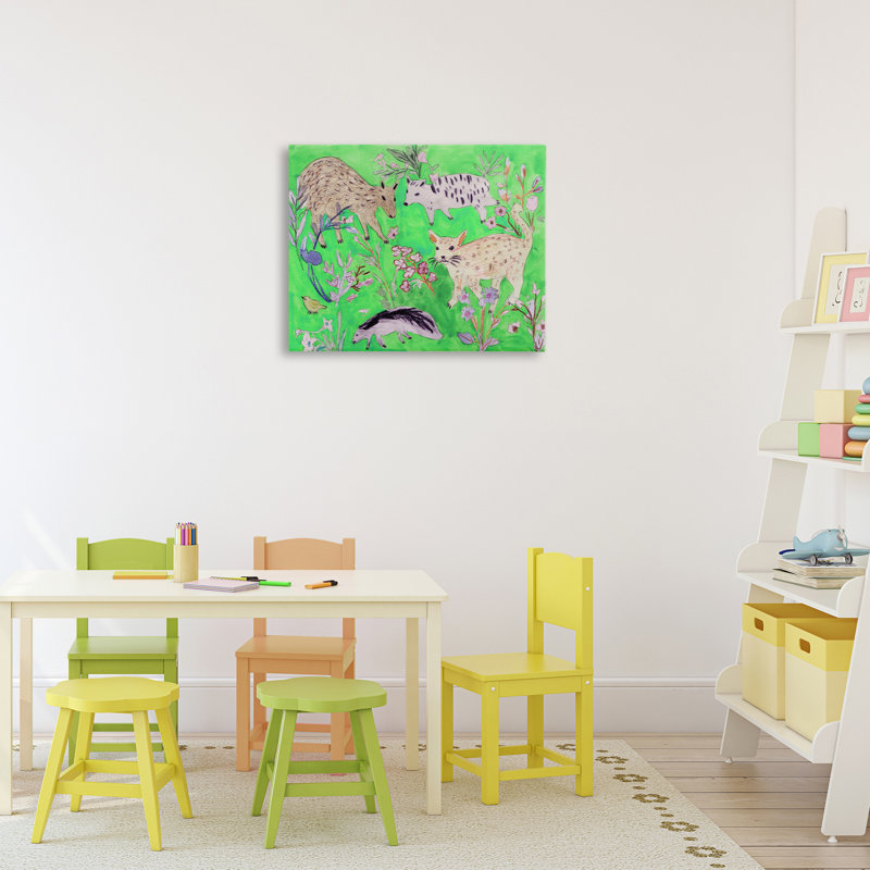 «Quirky Meadow Wildlife» par Melissa Wang, H 16 po x l 20 po