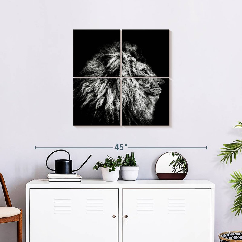 Tête de lion Brampt, H 26 po x l 26 po