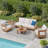 Frances Eucalyptus 5 Piece Seating Group-815090332