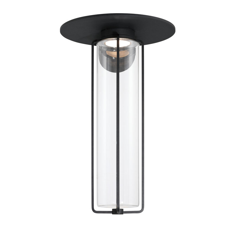 Extérieur, 21 po, noir sable, verre transparent