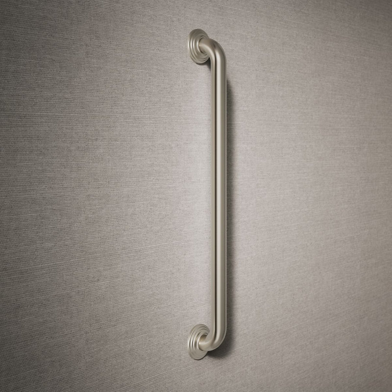 Traditional Grab Bar, Vibrant Brushed Nickel, 24"W