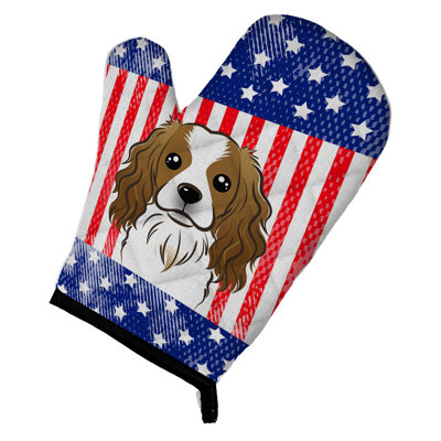 Caroline's Treasures American Flag Polyester Oven Mitt
