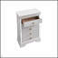 Commode blanche perle Verona G6735-CH avec design en relief et tiroirs durables pour un rangement élégant