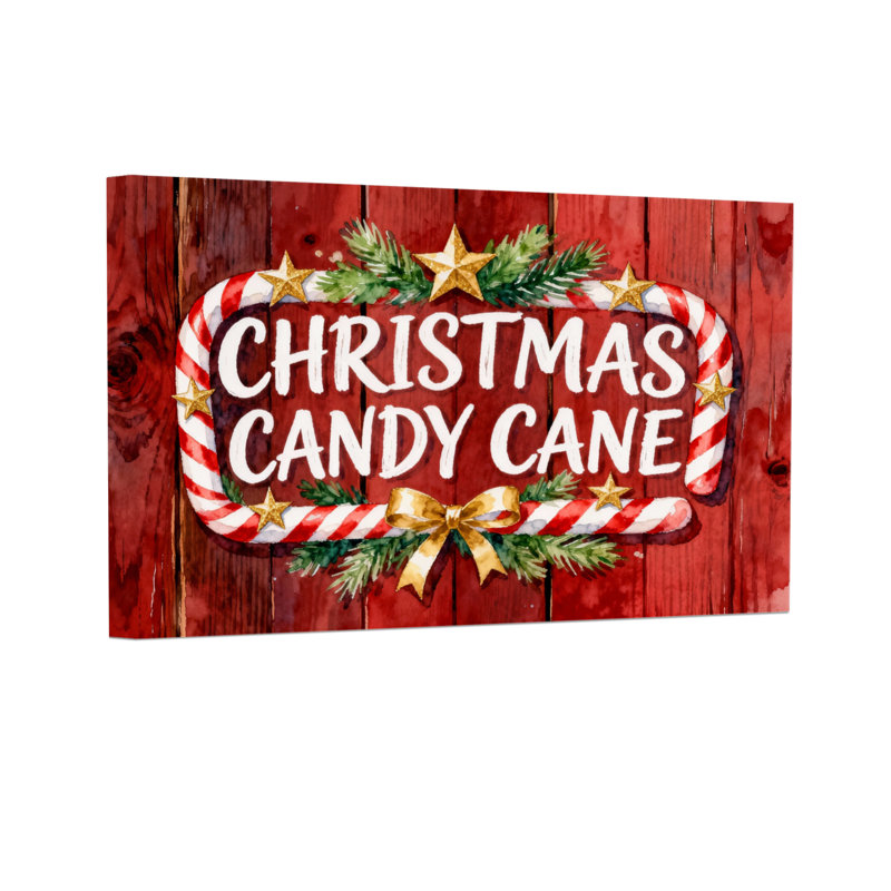 Christmas Christmas Candy Cane Pattern Print
