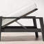Chaise longue d'extérieur en rotin d'extérieur en alliage d'aluminium