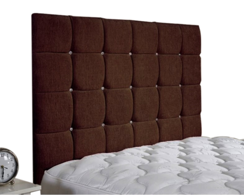 Upholstered Headboard, Super King (6'), Plush Velvet, Mustard