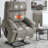 Dual Motor Infinite Position Up To 350 LBS Chenille Power Lift Recliner Chair-1043349302