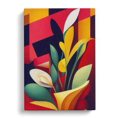 Groningen Floral Design - Wrapped Canvas Print