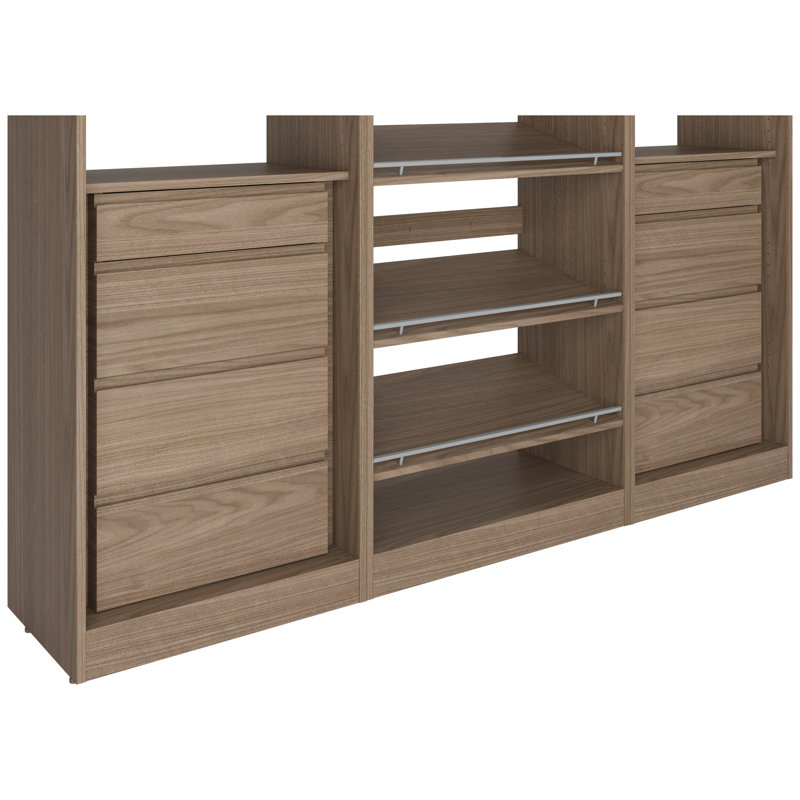 82 1/4" Closet System, Brown