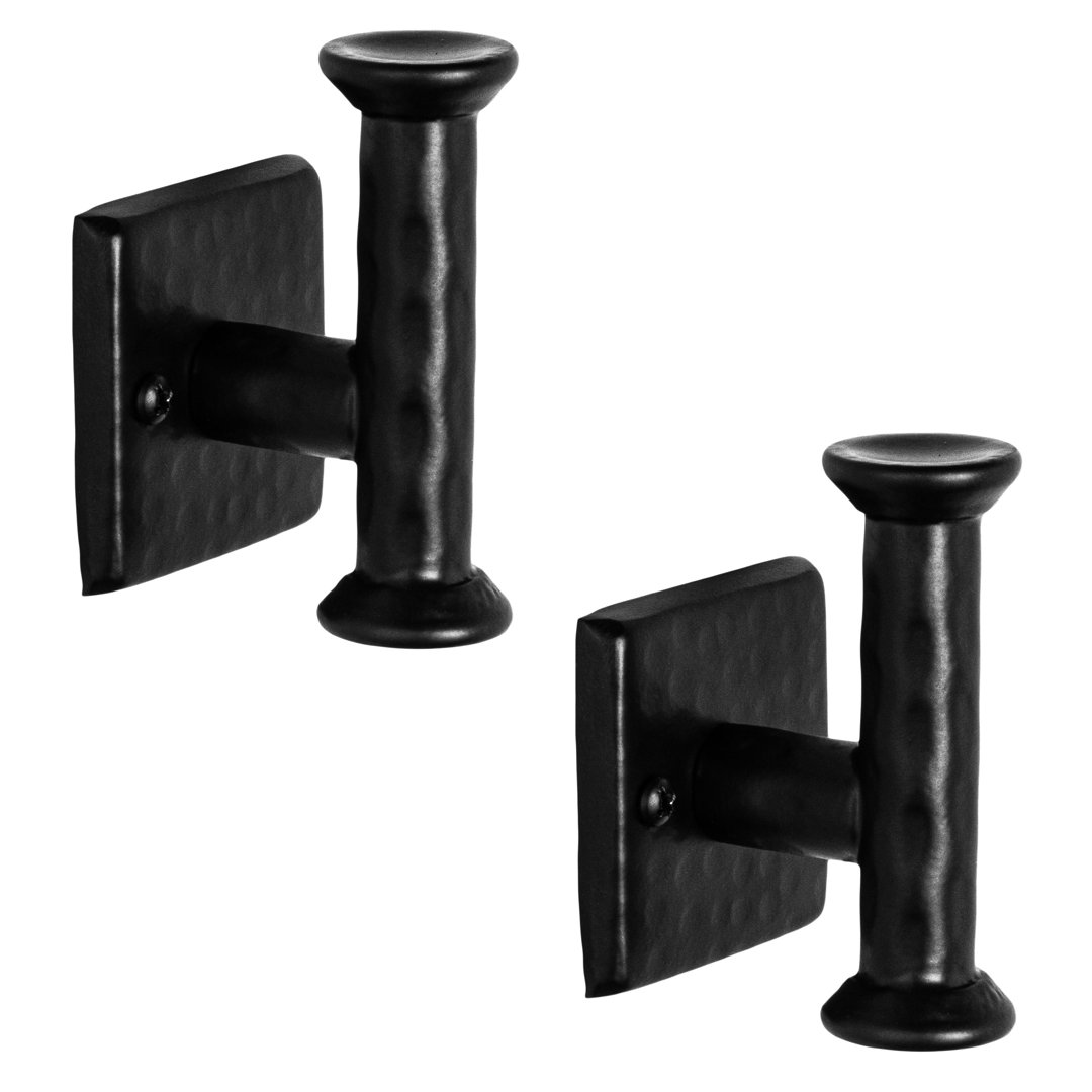 Hand Hammered Wall Mount Metal Multi Purpose Towel Hook (Set of 2) Monarch Abode 