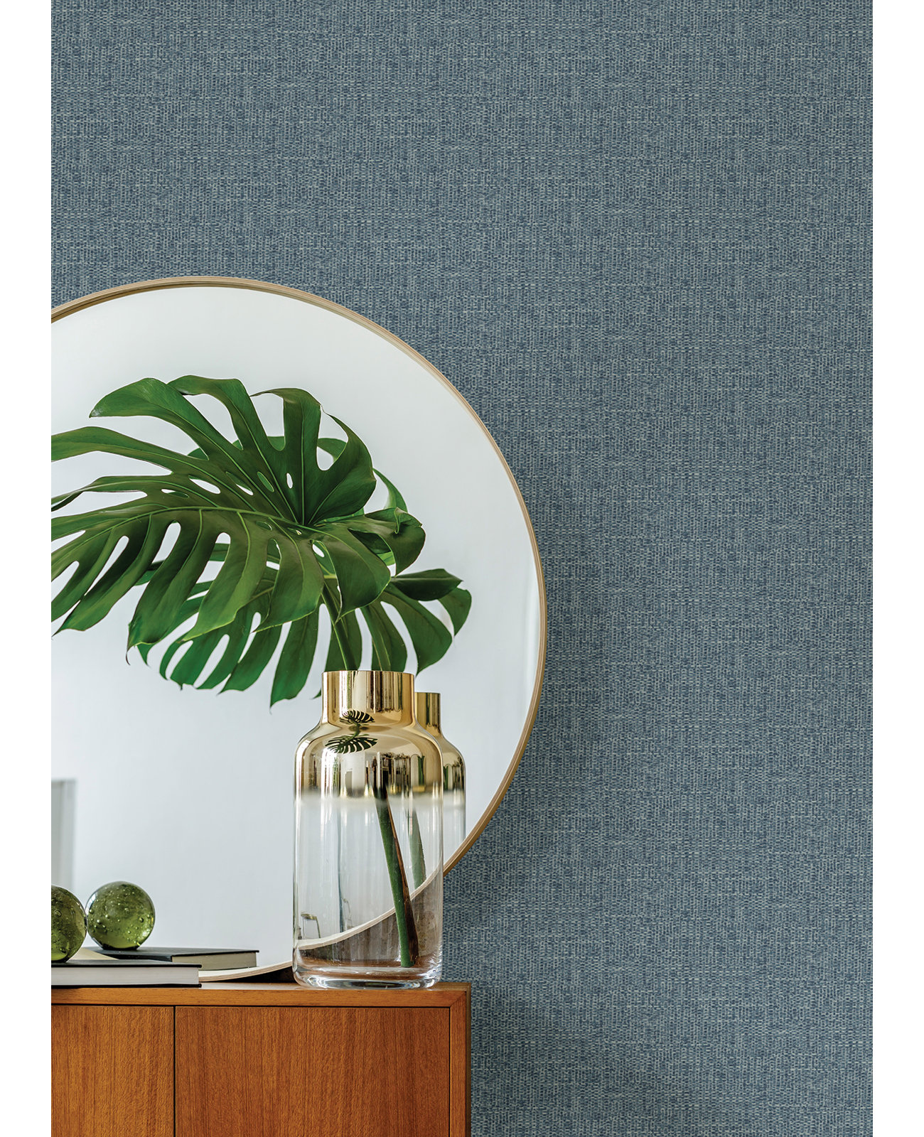 Rafi Plaid Wallpaper, Blue