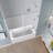 Belmore GS 60" x 60" Hinged Frameless Tub Door-105841191
