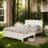 White  Full Bed Frame With Headboard