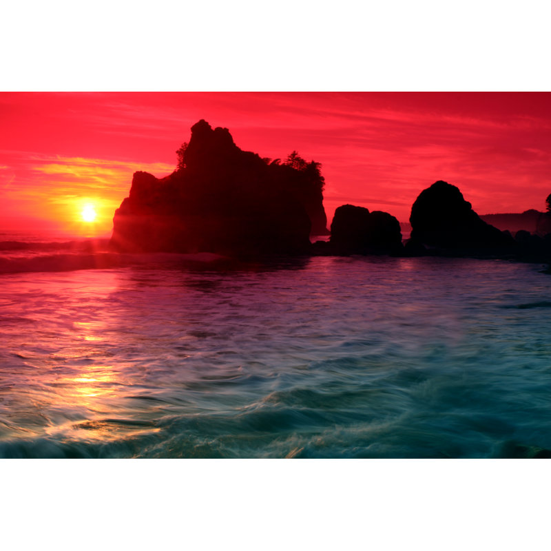 Dramatic Sunset by Dendron - Wrapped Canvas Print, 30cm H x 46cm W