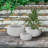 Tali 3-Piece Round Weather and UV Resistant Cement Planters-1308092692