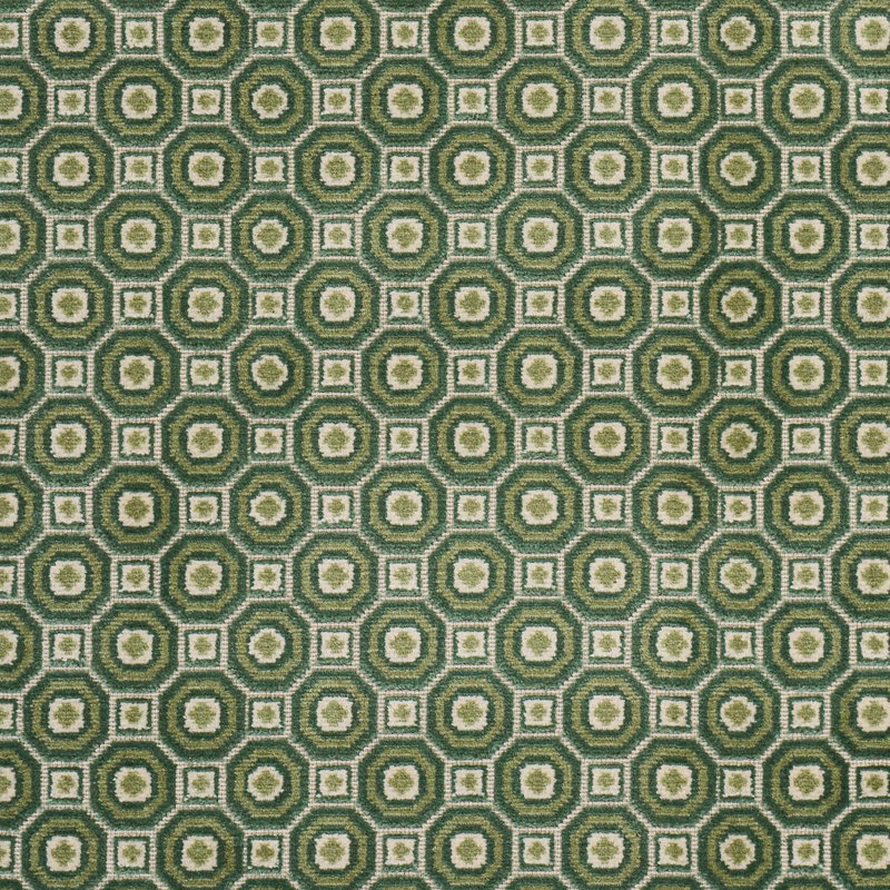 Trianon Cut Velvet Fabric, Green