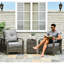 Mobilier de patio, chaises de table de rangement en osier-880404934
