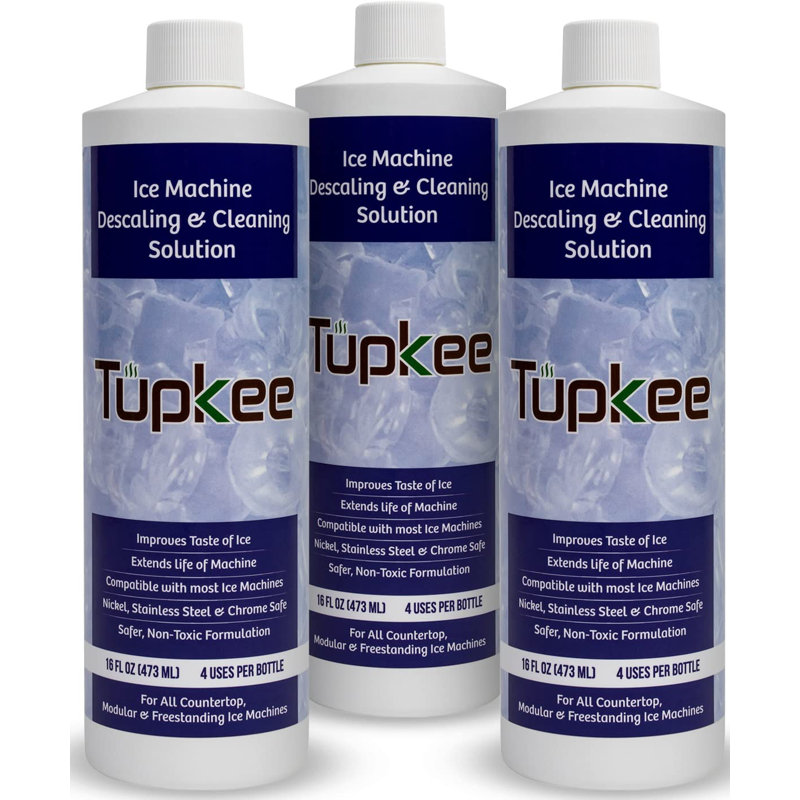 Nettoyeur et détartrant pour machine à glaçons Tupkee, paquet de 3, 16 oz liq., Sans nickel, acier inoxydable et chrome
