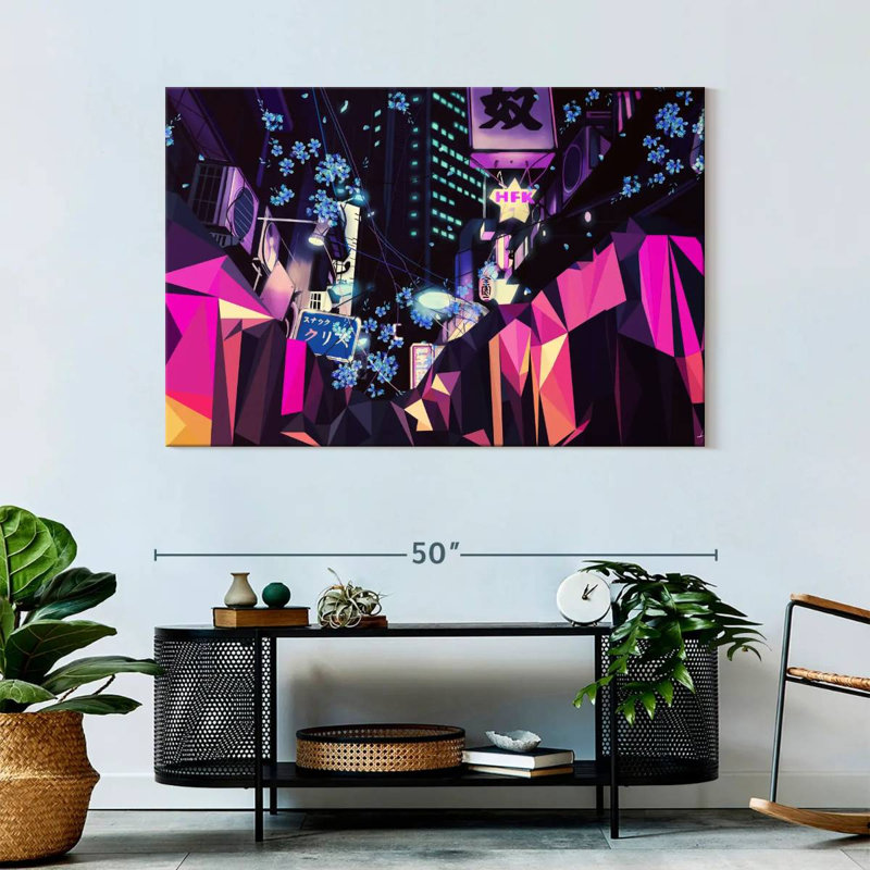 Sireci Geometric Blossoms, 32" H x 48" W