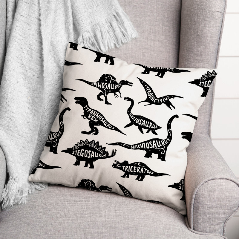 Housse de coussin carrée/insert, Noir