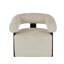 Fauteuil d'appoint incurvé en polyester Jessa