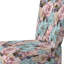 Chaise d'appoint bleu et rose avec pivoines pastel I - fauteuil d'appoint en velours