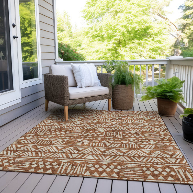 Lamanna Washable Southwestern Indoor / Outdoor Rug