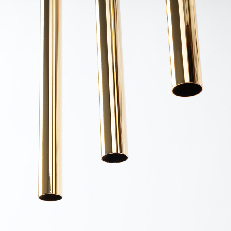 Pendant lamp Berthile 1 gold, 30x5x90 cm, Golden Shine, 3 Lights