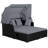 Oceanus 65'' Wide Steel Patio Daybed with Cushions-994751542