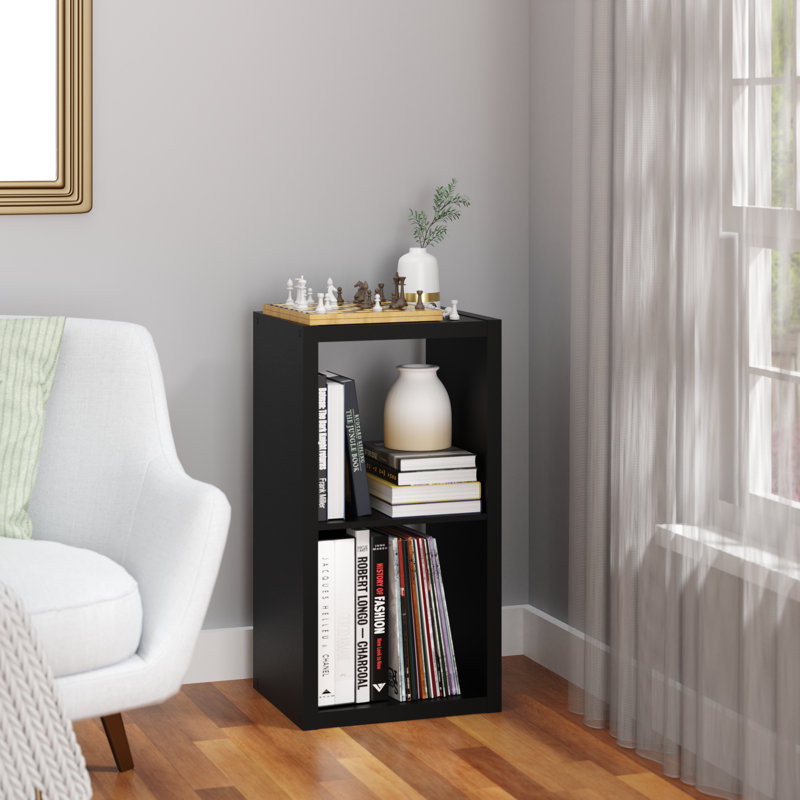 30" H x 15.87" W Cube Bookcase, Black