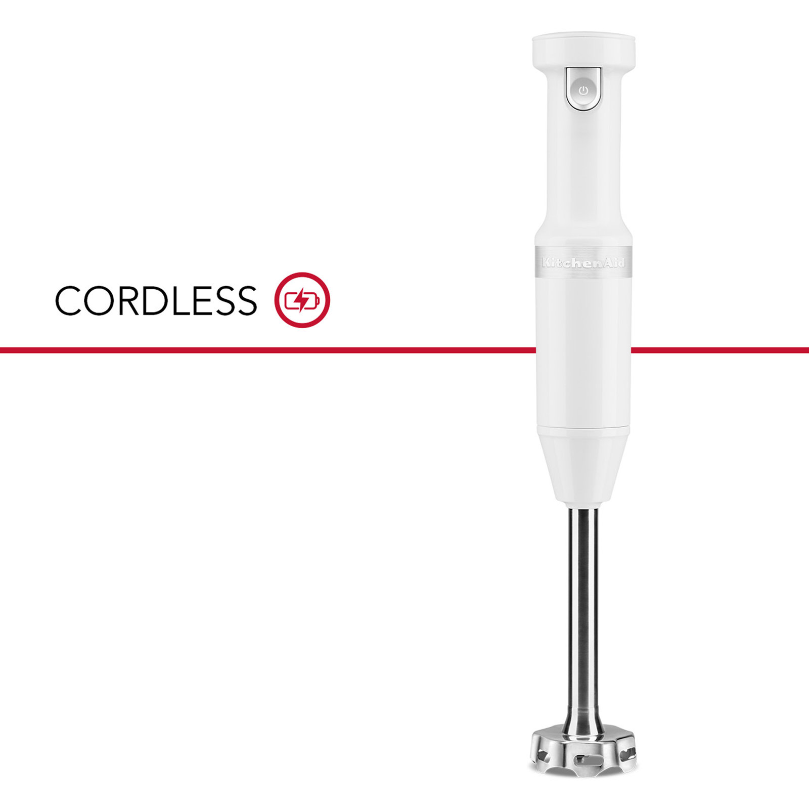 KitchenAid® Cordless Variable Speed Hand Blender, White