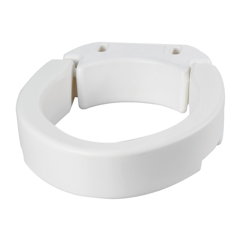 Raised Toilet Seat, 300 lbs Load Capacity, 3.5-Inch Lift Height, Commode Elevated Toilet Seat Riser with Enlarged Opening for Seniors, Elderly, Handicap, Disabled, Adults, Fits Elongated Bowl